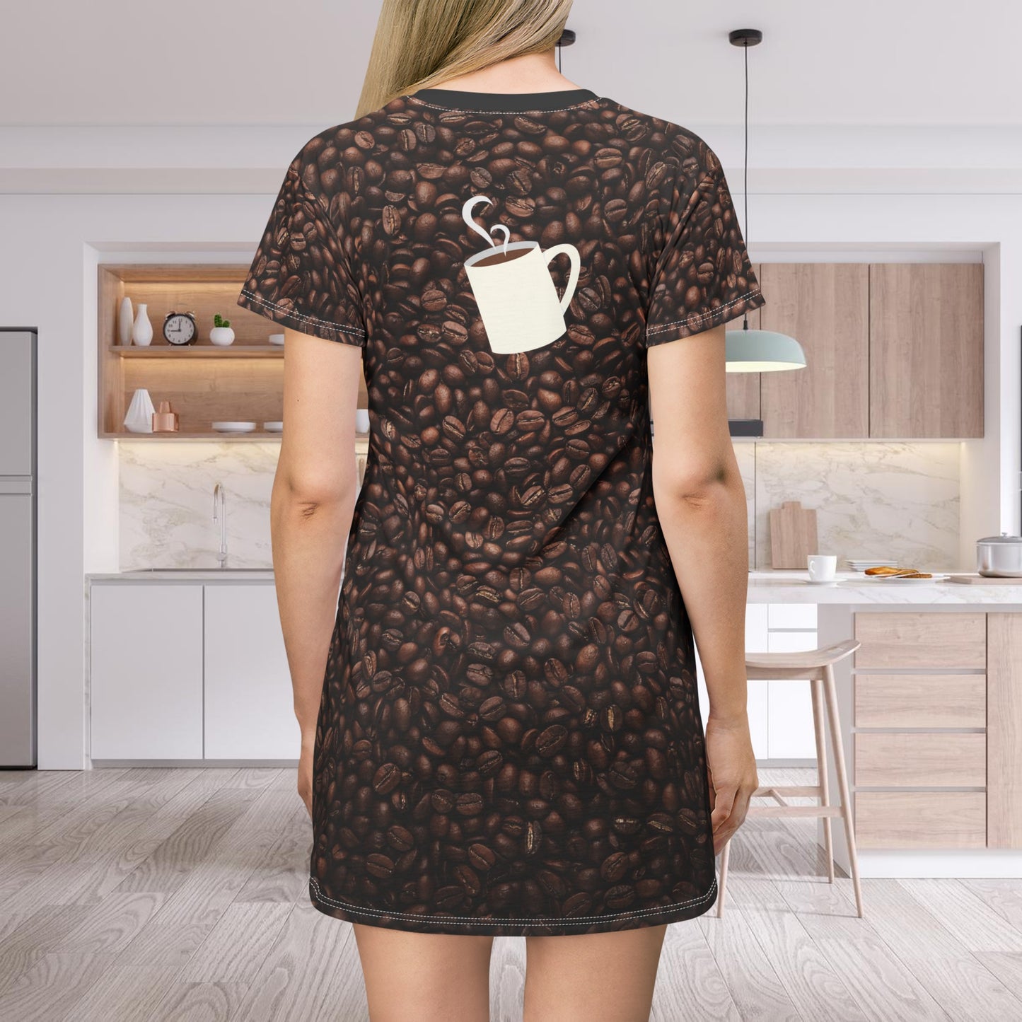 "I Believe In Coffee" Women's T-Shirt Dress Gift