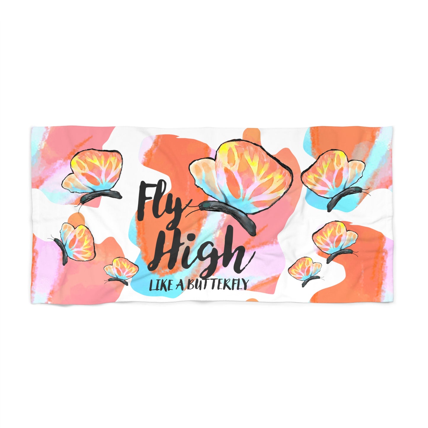 Fly High Butterfly Beach Towel