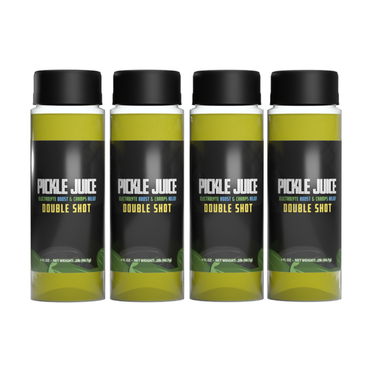 Pickle Juice Double Shots For Cramps & Hydration Electrolyte Boost | 4 Pack