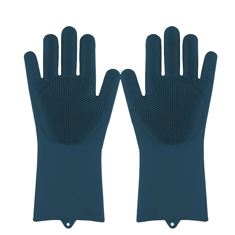 Silicone Scrubber Gloves (1 Pair)
