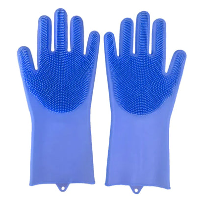 Silicone Scrubber Gloves (1 Pair)