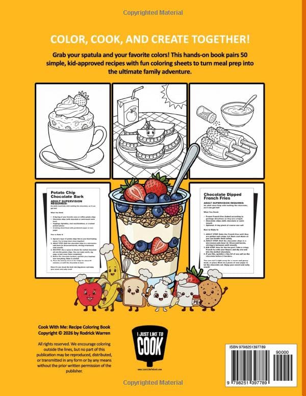 Cook With Me - Recipe Coloring Book