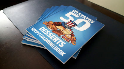 50 States 50 Desserts Recipe Coloring Book