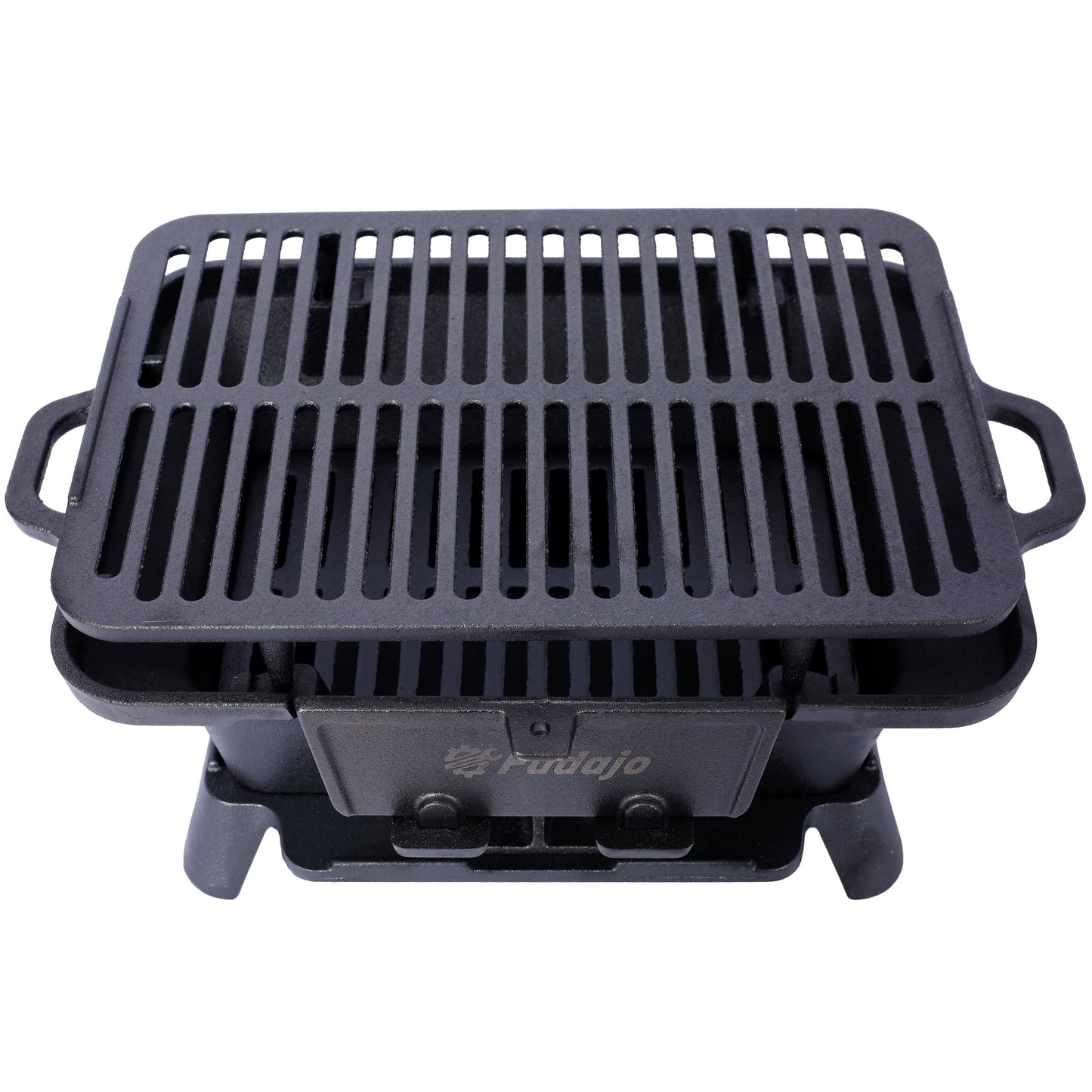 Portable Outdoor Cast Iron Tabletop Charcoal Grill