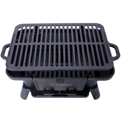 Portable Outdoor Cast Iron Tabletop Charcoal Grill