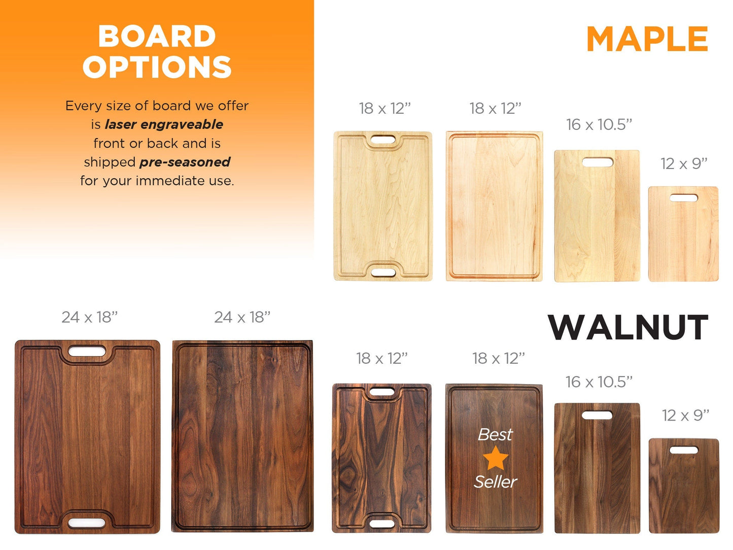 Personalized Cutting Board – Custom Engraved & Made in USA