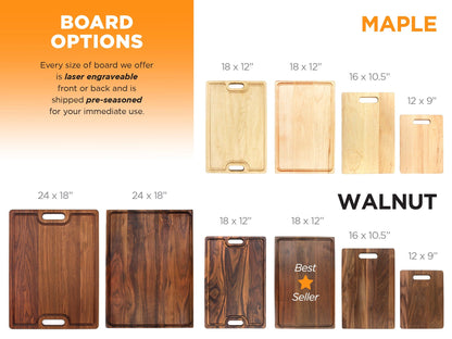 Personalized Cutting Board – Custom Engraved & Made in USA